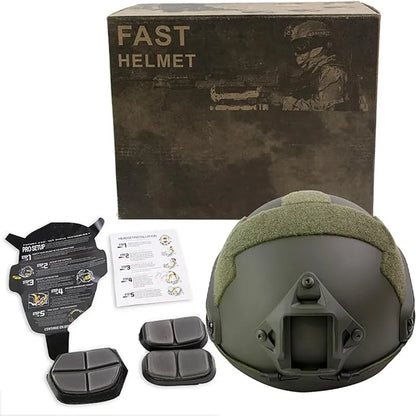 Army NIJ IIIA NATO Level 3A Ballistic Helmet - Model "FAST" Helmet