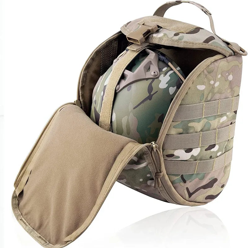 Tactical Helmet Bag Pack,Multi-Purpose Molle Storage Military Carrying Pouch for Sports Hunting Shooting Combat Helmets