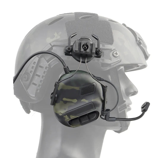 LPRED Tactical Helmet Headset. Noise Reduction, Sound Pickup Shooting Hearing Protection Earmuffs Airsoft Communication Headphone