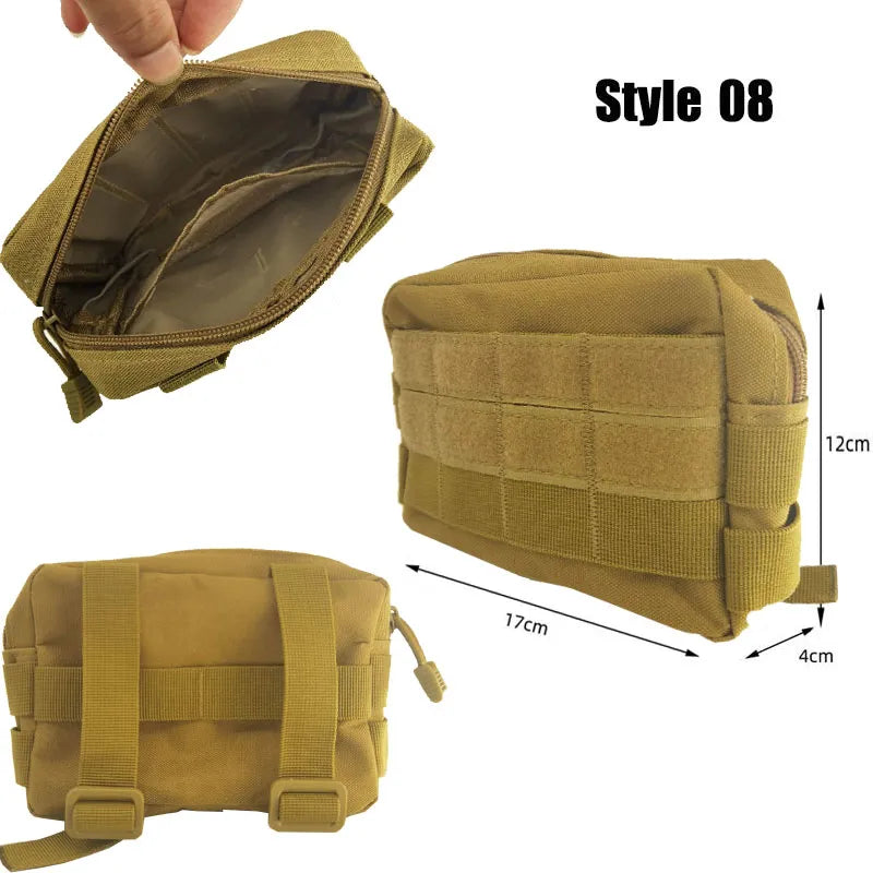 Tactical Bag Molle Military Waist Bag Men Mobile Phone Pouch Camping Hunting Accessories Belt Fanny Pack Utility Army EDC Pack